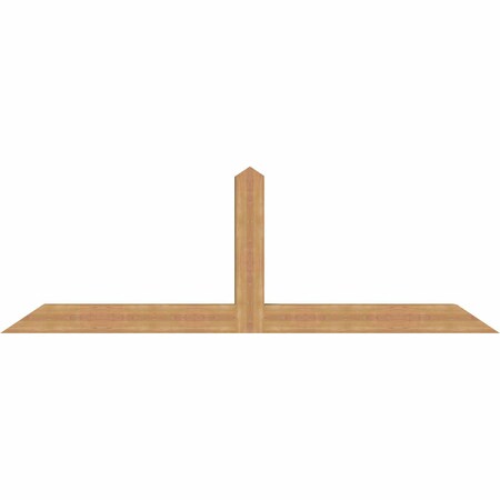 Ekena Millwork Portland Smooth Timber Gable Bracket, Western Red Cedar, 96"W x 32"H x 5 1/2"D x 5 1/2"F, 8/12 Pitch GBW096X32X0606POR00SWR